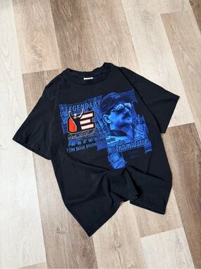 Vintage 90s Dale Earnhardt Chase Authentics Black Racing Tee